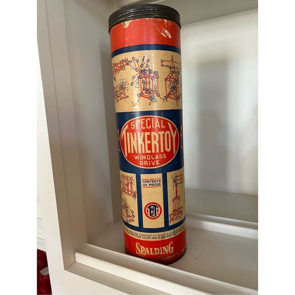 Vintage Tinkertoy Building Set